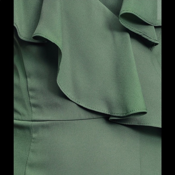 High-Low Raffled Maxi Dress - Picture 4 of 4